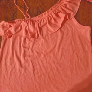 Lilly Pulitzer girls size XL(12/14) Hailey ruffle tee. NWT